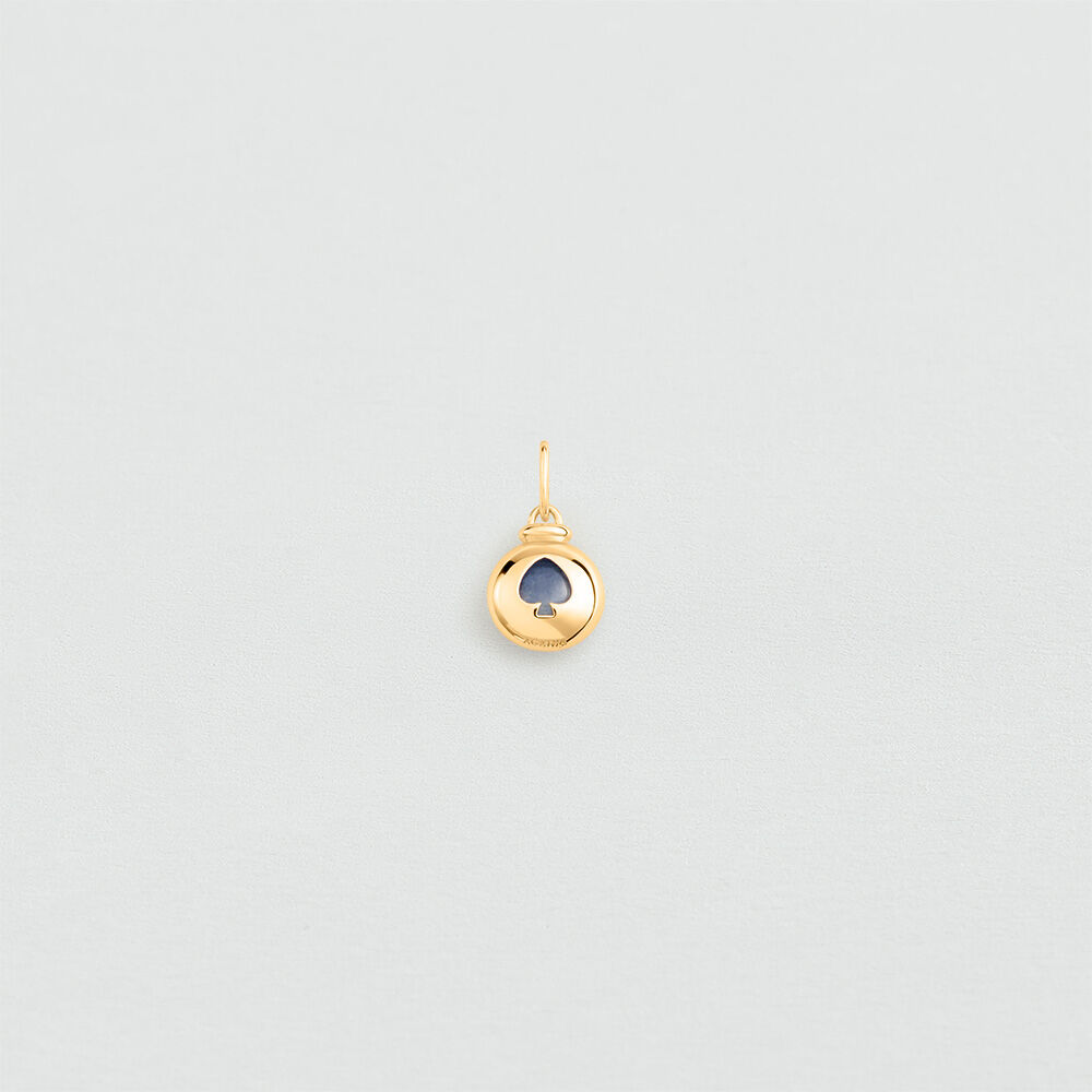 Pendentif PIQUE - Bleu / Dor&eacute;