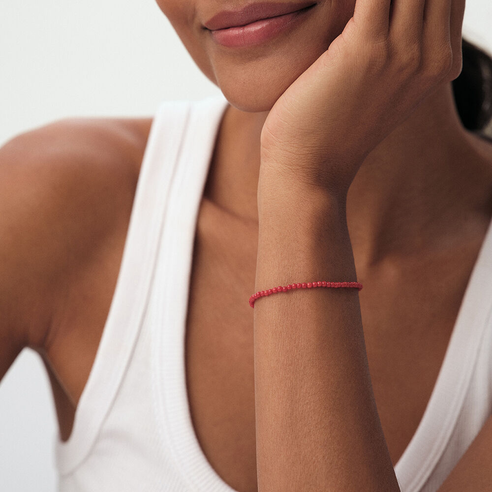 Bracelet souple PIERRES NATURELLES - Corail - Bracelets fantaisie  | Agatha