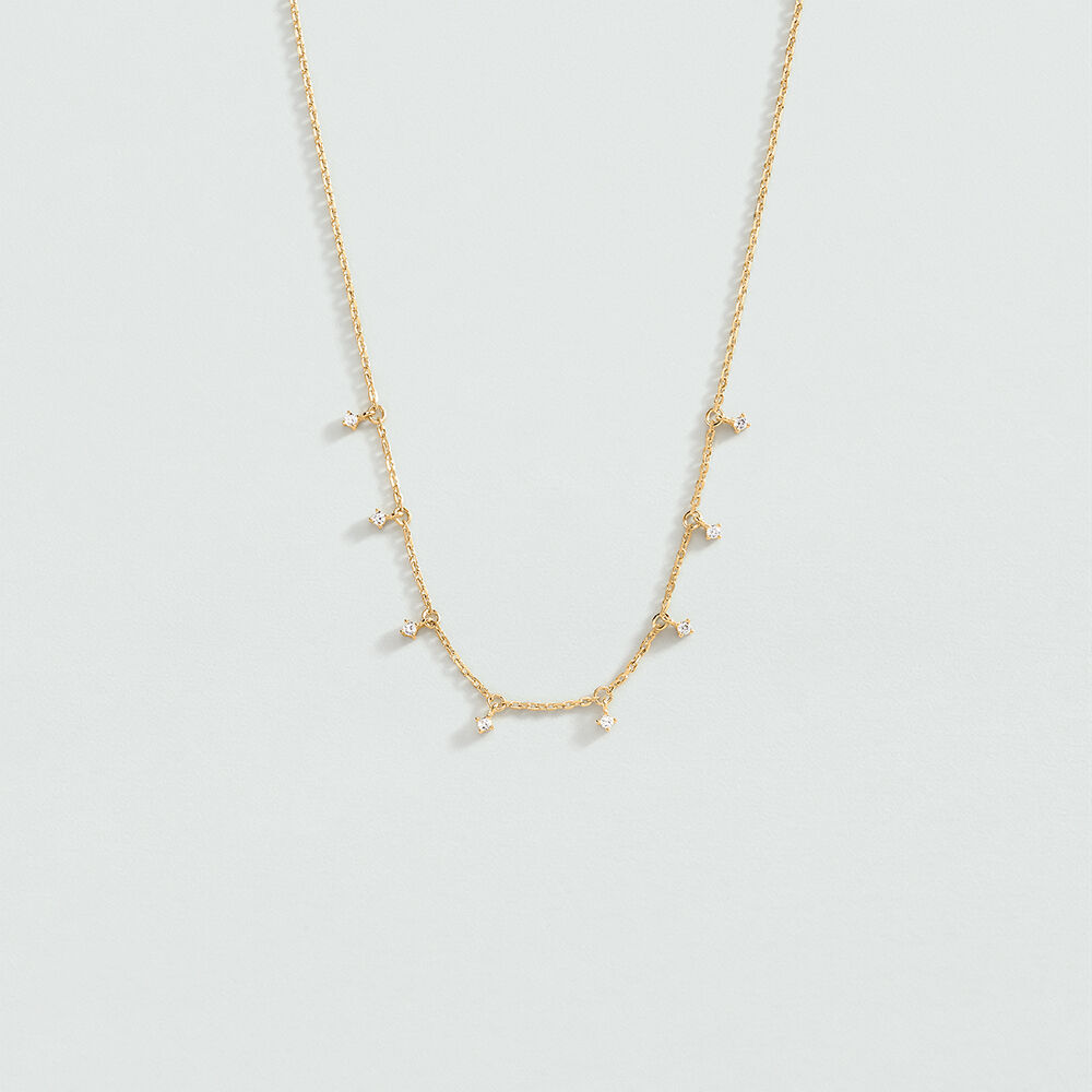 Collier ras du cou DAUPHINE - Cristal / Dor&eacute; - Colliers ras du cou  | Agatha