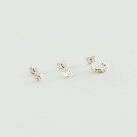 Piercing puce PARADIS - Cristal / Argenté - Piercings  | Agatha