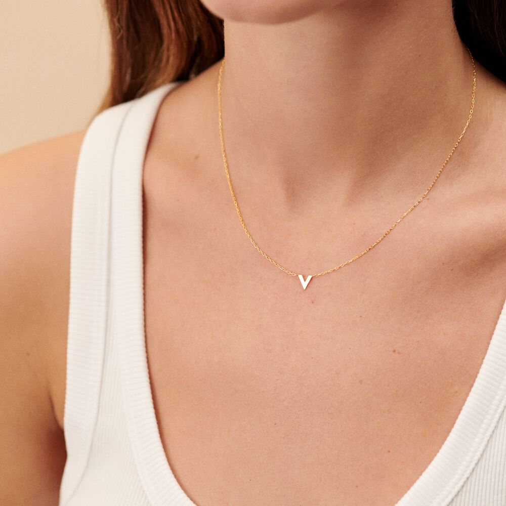 Collier ras du cou ABC - Dor&eacute; - Colliers fantaisie  | Agatha