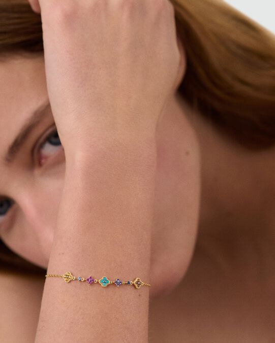 Bracelet souple BELOVED - Multicolore / Doré - Bracelets fantaisie  | Agatha Bracelet souple BELOVED - Multicolore / Doré - Bracelets fantaisie  | Agatha