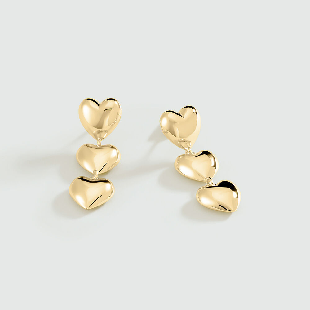 Boucles d'oreilles pendantes DESIREE - Doré - Boucles d'oreilles fantaisies  | Agatha