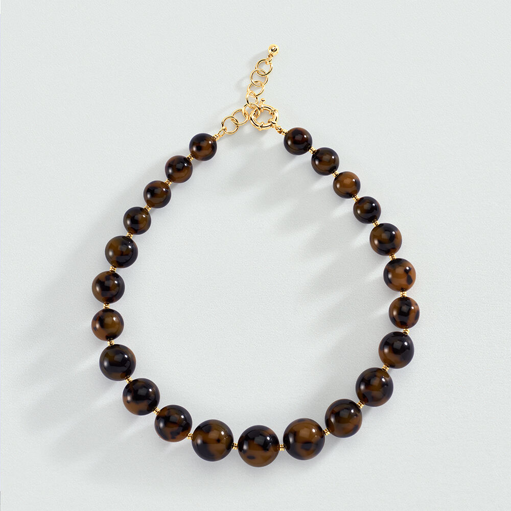 Collier ras du cou PALAIS ROYAL - Ecaille / Doré - Colliers ras du cou  | Agatha