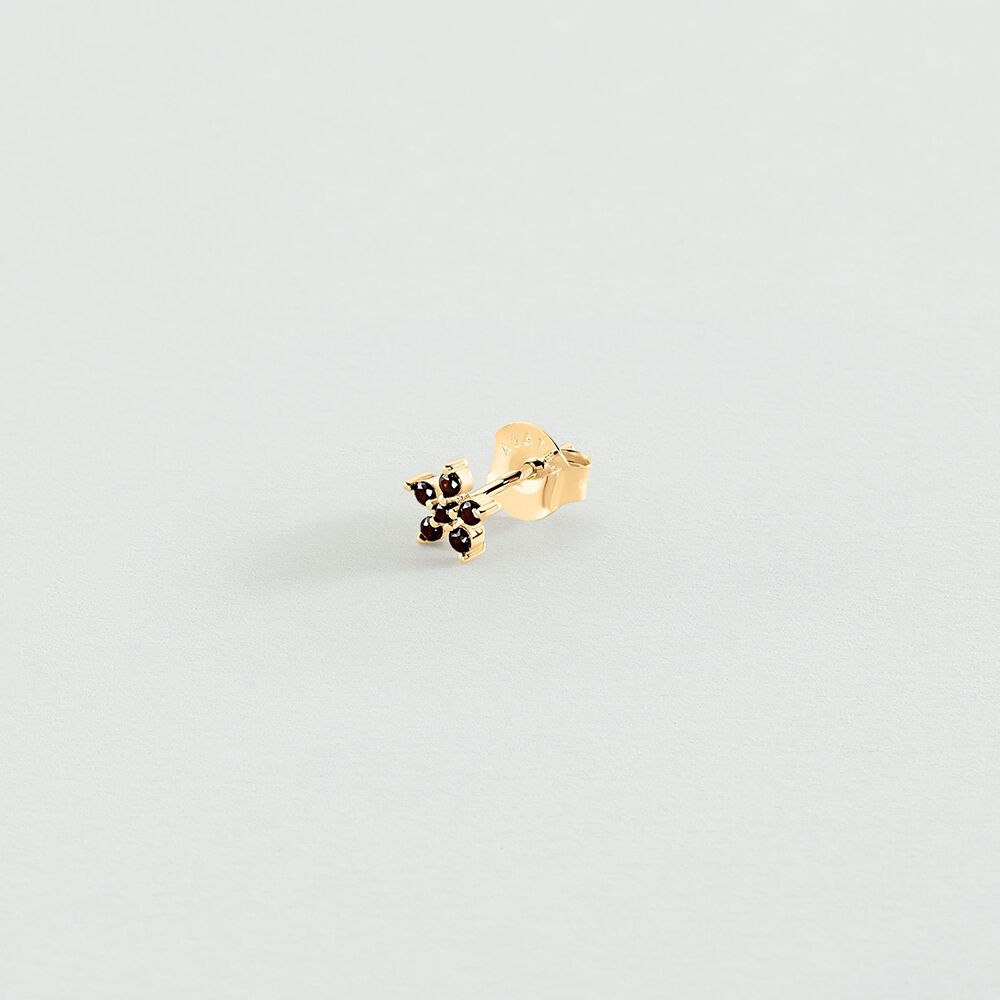 Piercing puce FLOR6 - Noir / Doré - Piercings  | Agatha