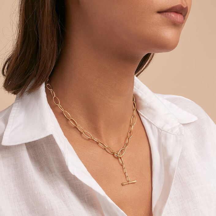 Collier mi-long CHAIN - Doré - Colliers  | Agatha