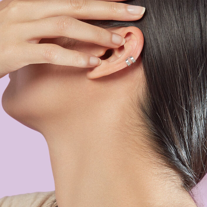 Piercing ear cuff DOBLE ARO - Argenté - Piercings  | Agatha