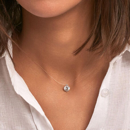 Collier ras du cou FIL MAGIQUE - Cristal / Argenté - Colliers  | Agatha