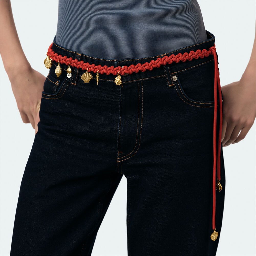 Ceinture CALYPSO - Rouge / Dor&eacute; - Accessoires bijoux  | Agatha