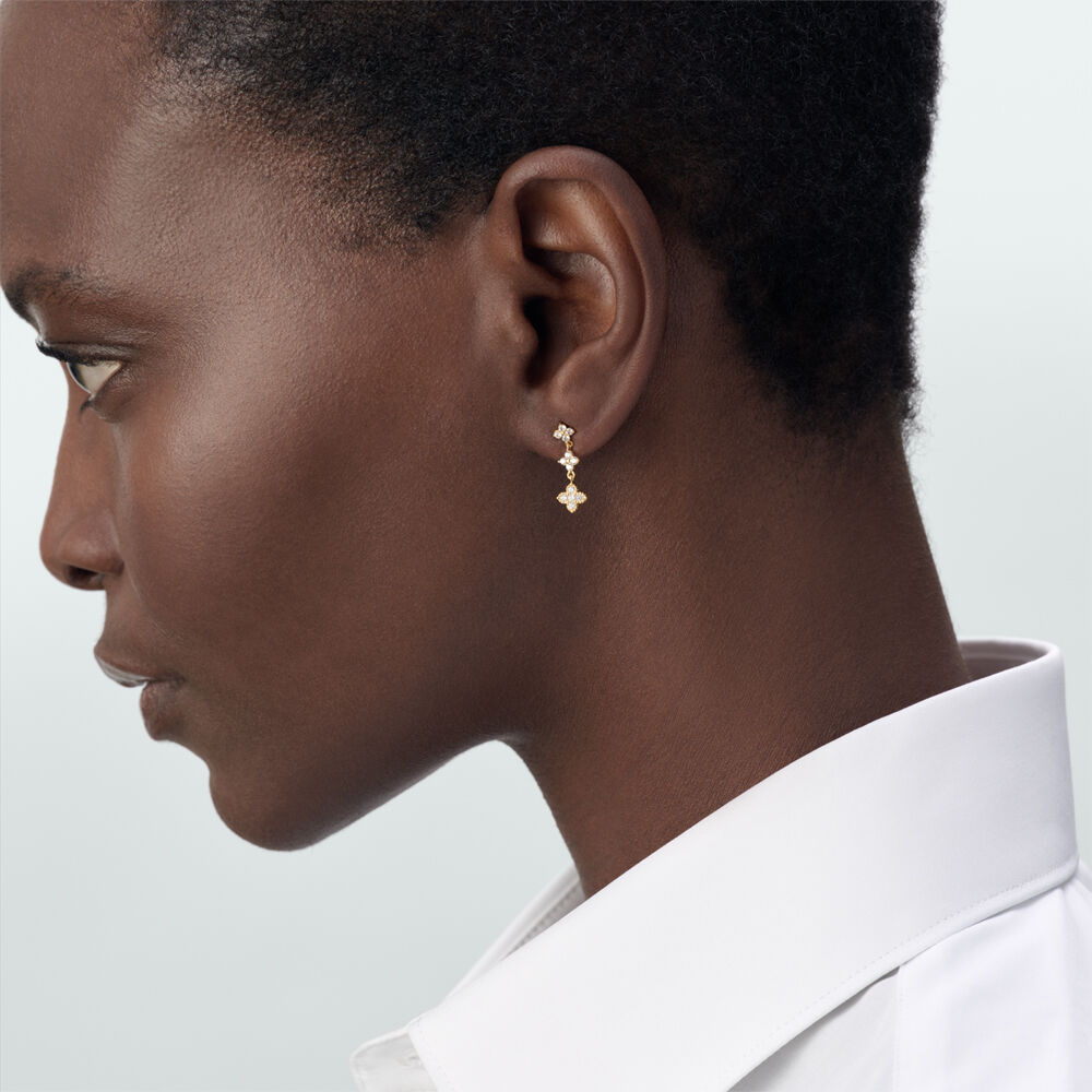 Boucles d'oreilles pendantes BELOVED - Cristal / Dor&eacute; - Boucles d'oreilles pendantes  | Agatha