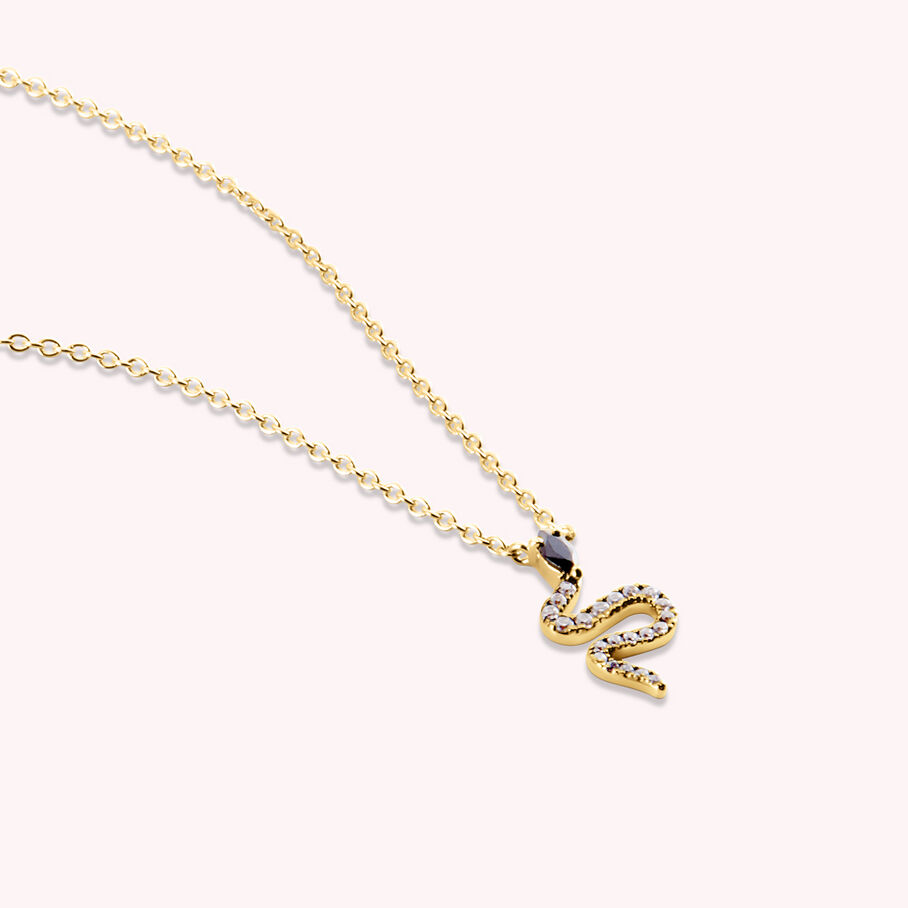 Collier ras du cou SNAKY - Cristal / Gun - Colliers  | Agatha