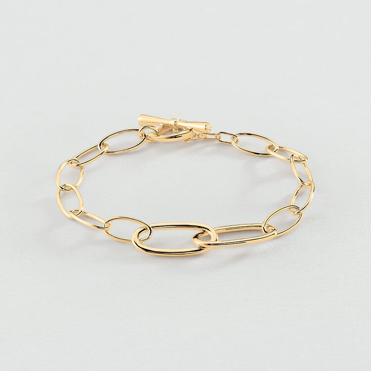 Bracelet en métal doré main image 1