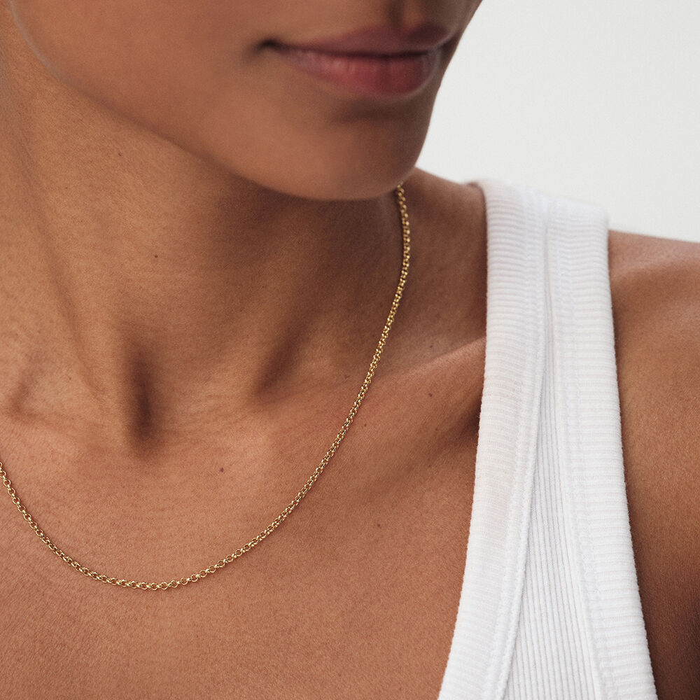 Collier mi-long CHA&Icirc;NE JASERON - Dor&eacute; - Colliers fantaisie  | Agatha