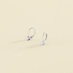 Boucles d'oreilles pendantes SOL - Cristal / Argenté - Boucles d'oreilles  | Agatha