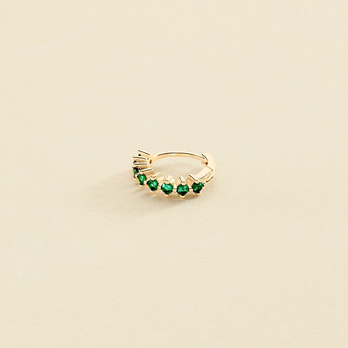 Piercing créole RADIANTE - Vert - Piercings  | Agatha
