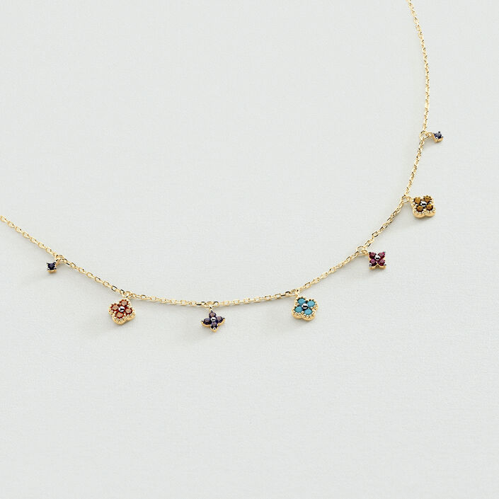 Collier ras du cou BELOVED - Multicolore / Doré - Colliers  | Agatha