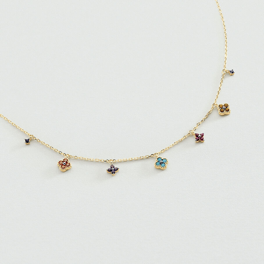 Collier ras du cou BELOVED - Multicolore / Doré