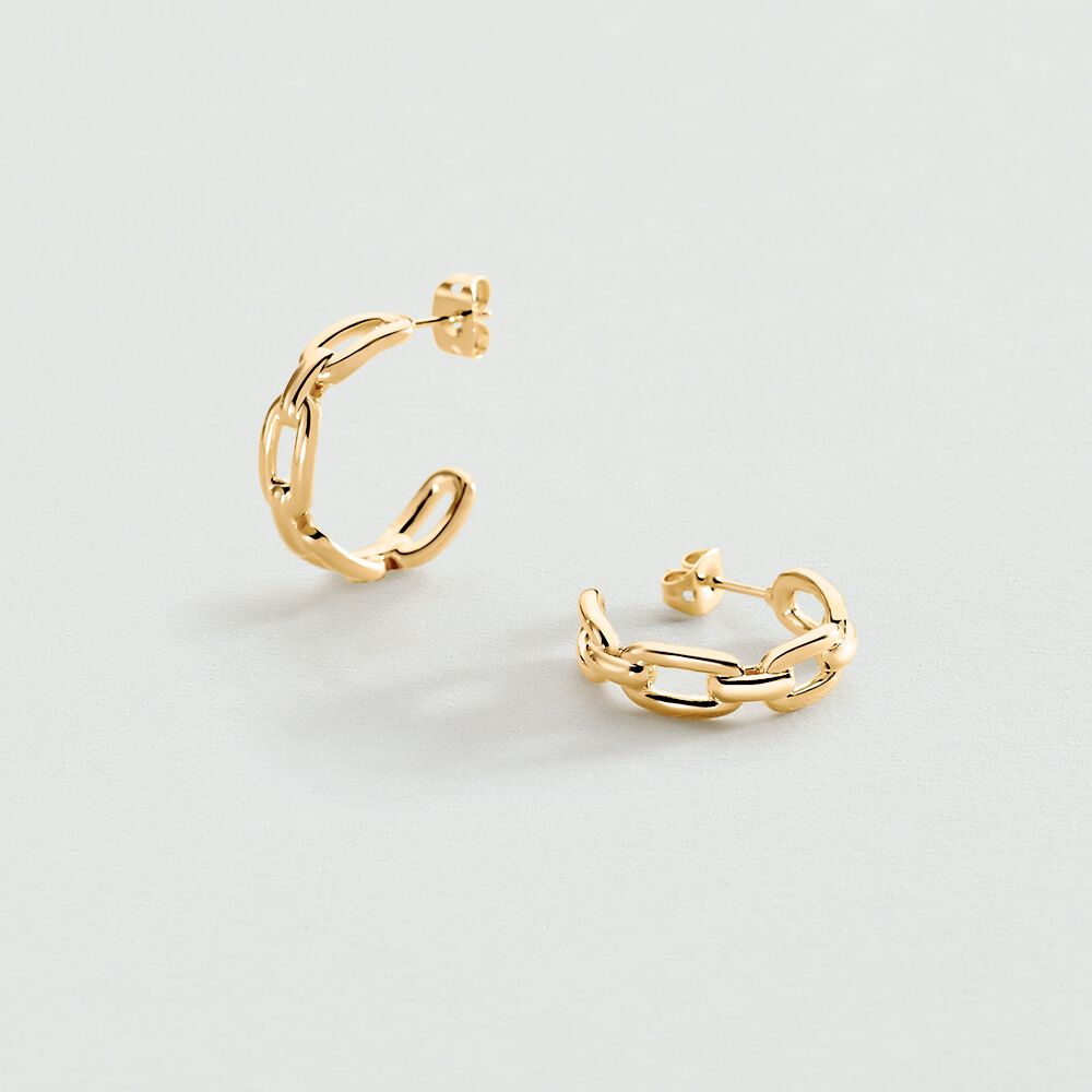 Créoles CHAIN - Doré - Boucles d'oreilles fantaisies  | Agatha