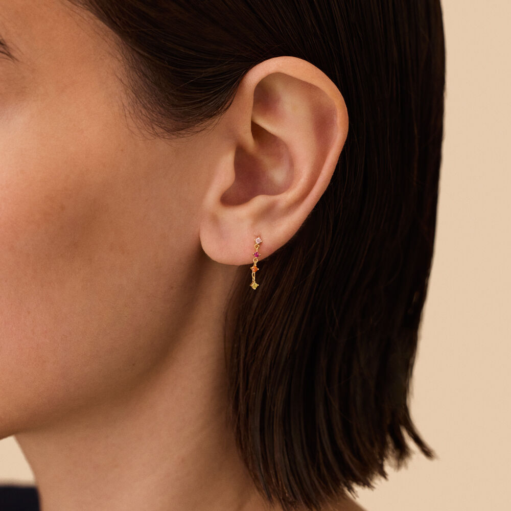 Piercing puce LISE - Rose / Doré - Piercings  | Agatha