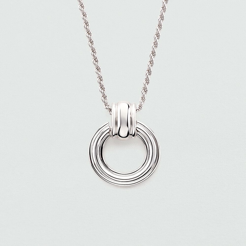 Collier mi-long 1960 - Argenté - Colliers fantaisie  | Agatha