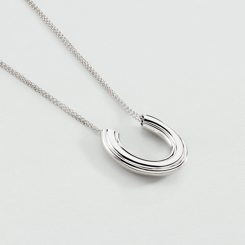 Collier mi-long 1960 - Argenté - Colliers fantaisie  | Agatha