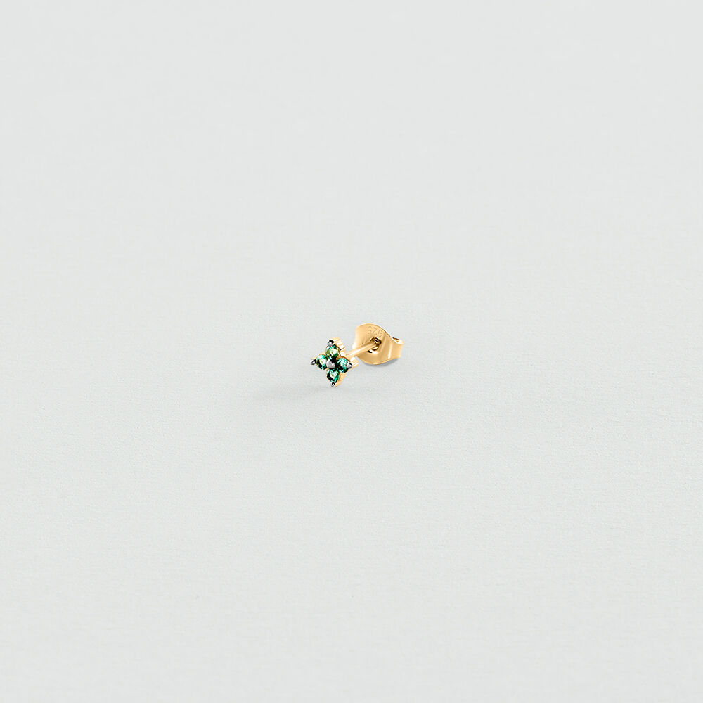Piercing puce MIX& MATCH - Vert / Doré - Piercings  | Agatha