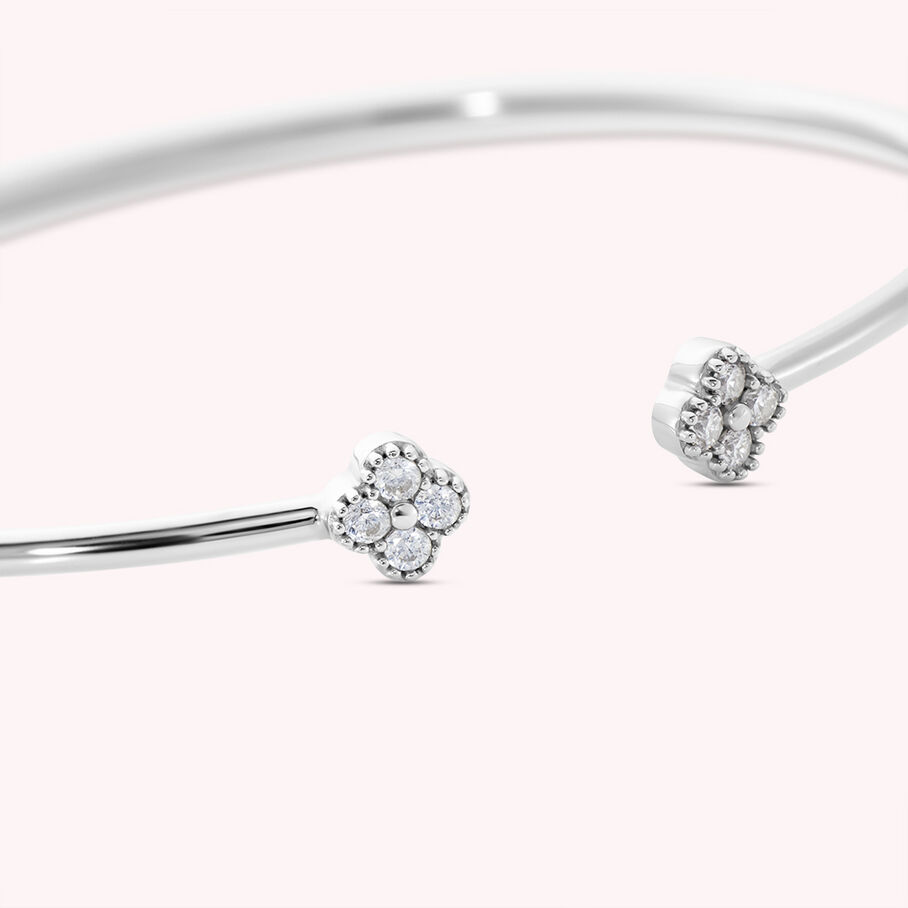 Jonc BELOVED - Cristal / Argenté - Bracelets  | Agatha
