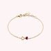 Bracelet souple BEGUIN - Rouge / Doré - Bracelets  | Agatha