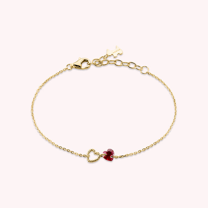 Bracelet souple BEGUIN - Rouge / Doré - Bracelets  | Agatha