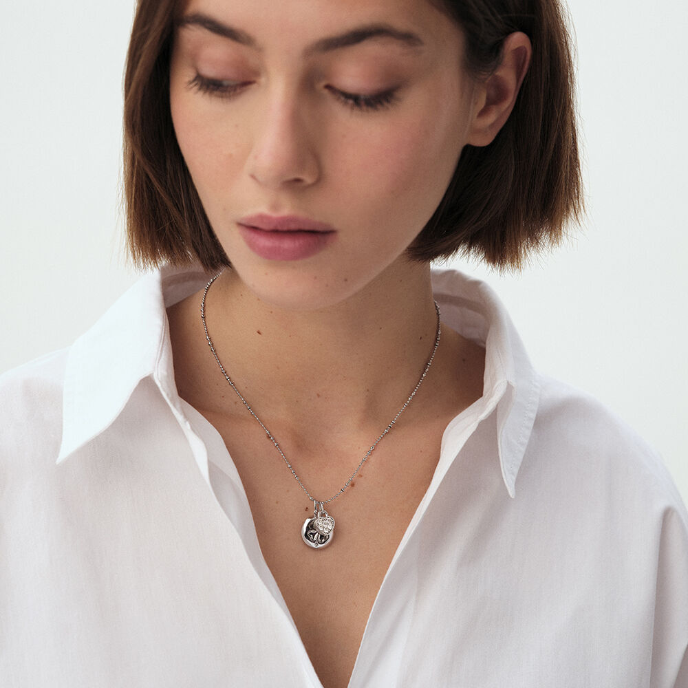 Collier ras du cou CHA&Icirc;NE BOULE - Argent&eacute; - Colliers ras du cou  | Agatha