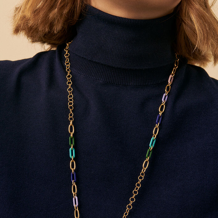 Sautoir YEYE - Multicolore / Doré - Colliers  | Agatha