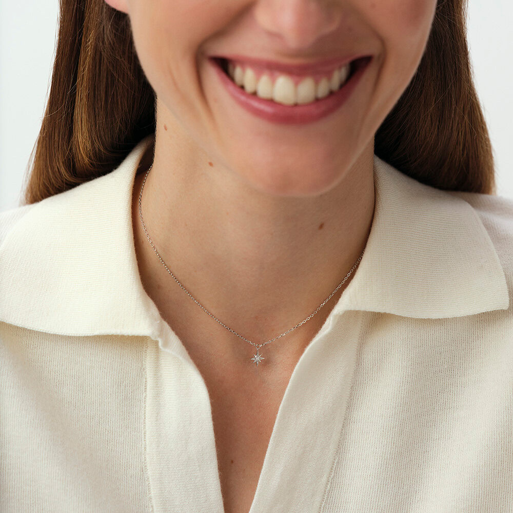 Collier mi-long OURSE - Cristal / Argent&eacute; - Colliers fantaisie  | Agatha