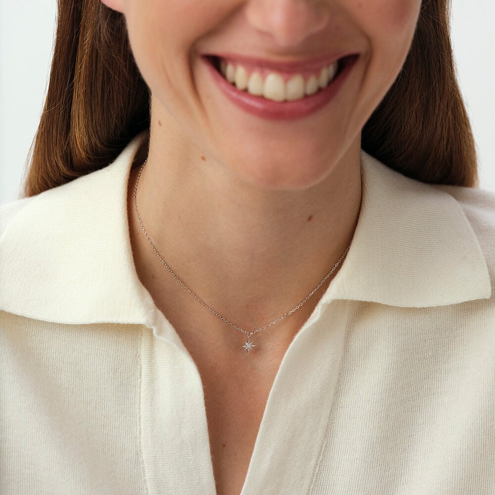 Collier mi-long OURSE - Cristal / Argenté - Colliers fantaisie  | Agatha