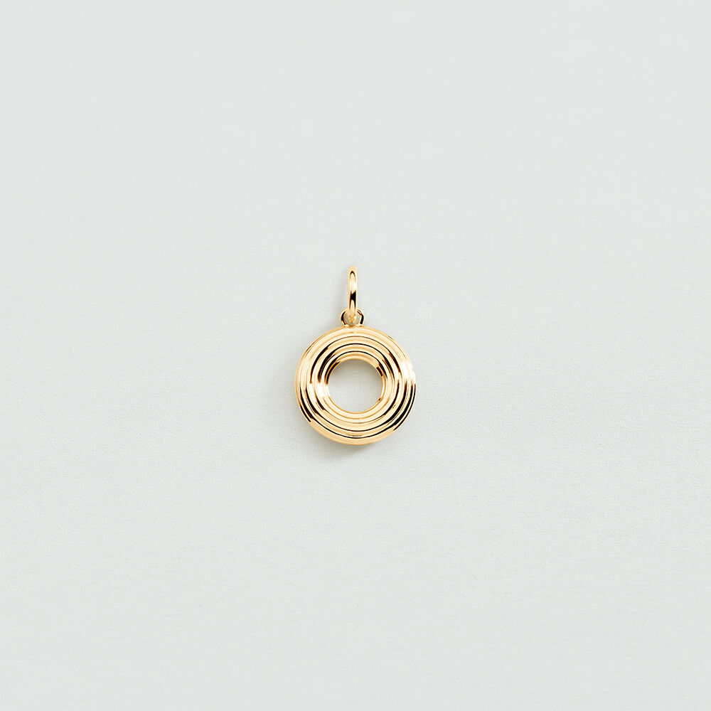 Pendentif LETTRE O - Dor&eacute; - Bijoux  | Agatha