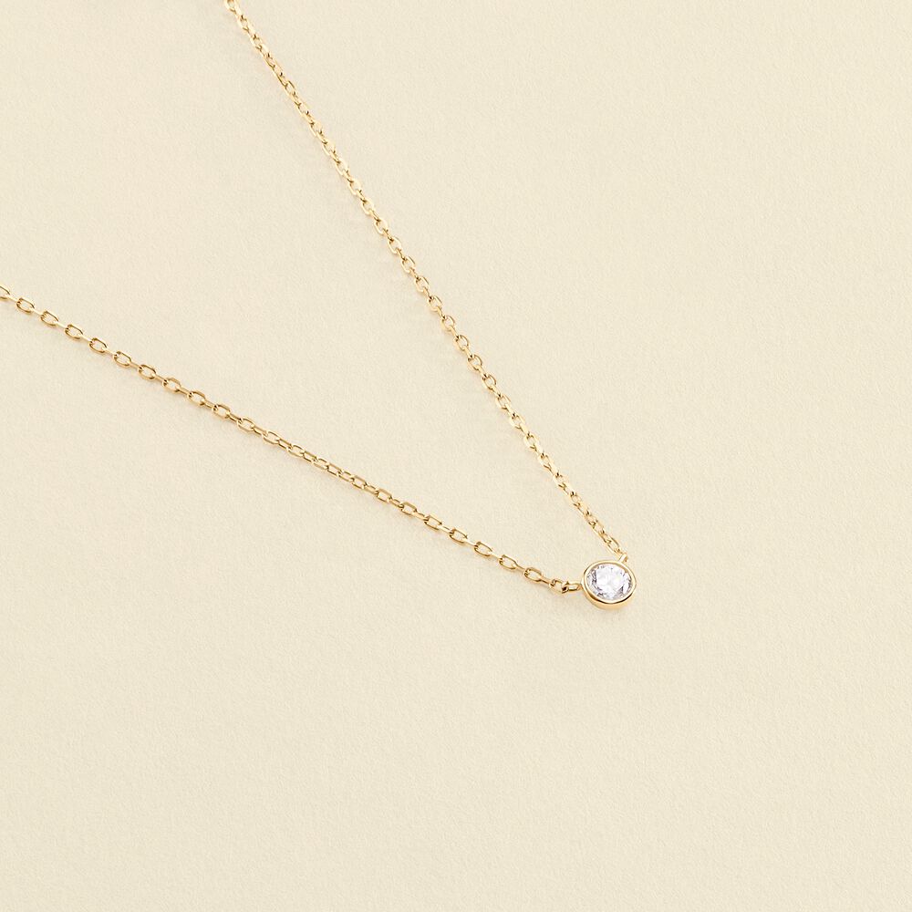 Collier ras du cou BRILLANT - Cristal / Doré - Colliers  | Agatha