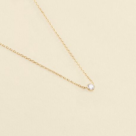 Collier ras du cou BRILLANT - Cristal / Doré - Colliers  | Agatha