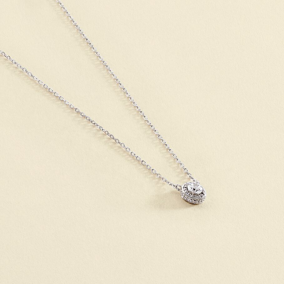 Collier ras du cou IMPERIAL - Cristal / Argenté - Colliers  | Agatha