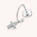 Piercing créole CRIOCRUZ - Cristal / Argenté - Piercings  | Agatha