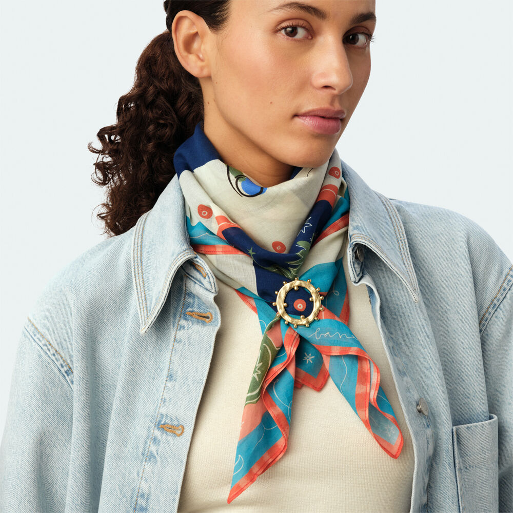 Passant foulard PANGEA - Dor&eacute; - Lookbooks nouveaut&eacute;s  | Agatha