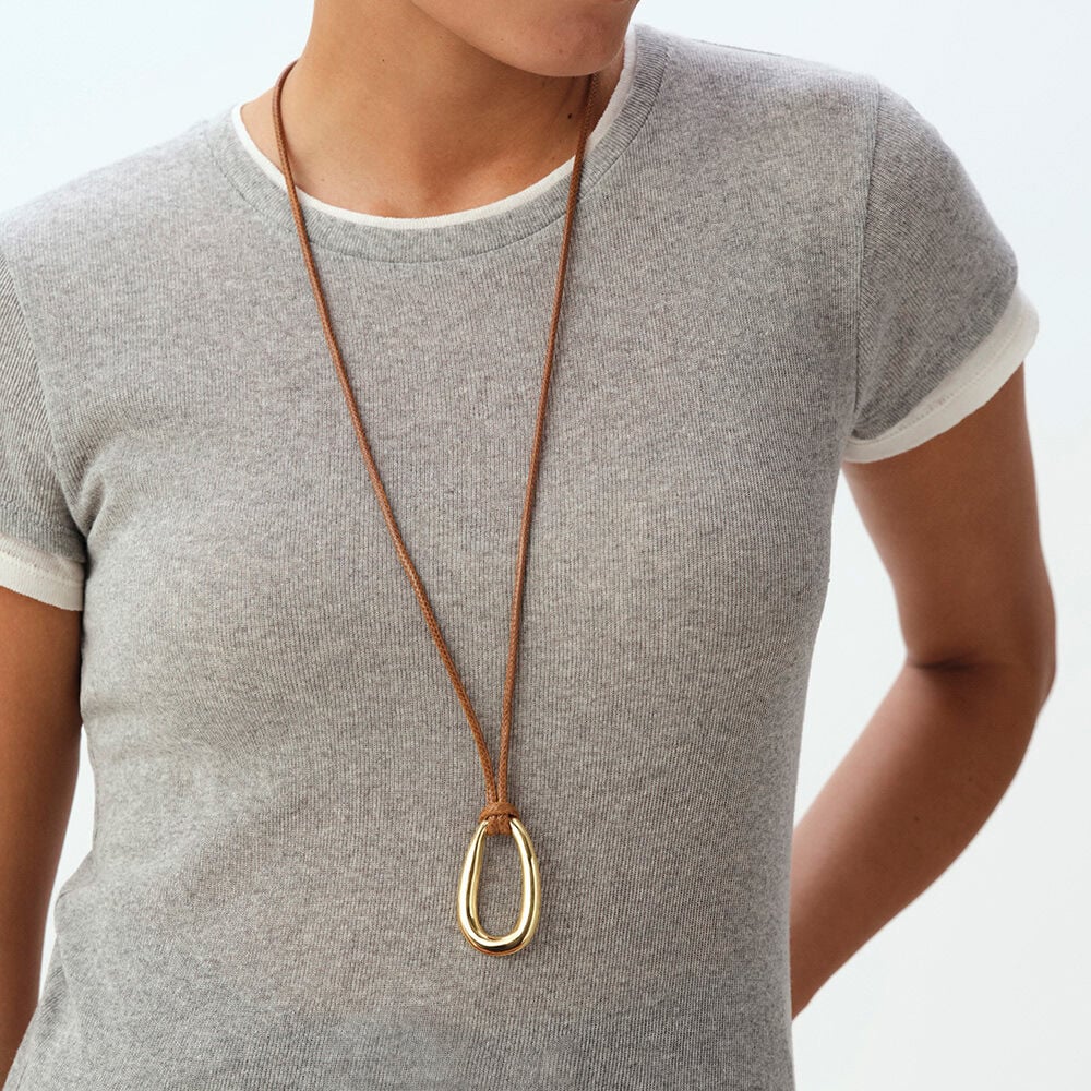 Sautoir ABBESSES - Marron / Dor&eacute; - Sautoir  | Agatha