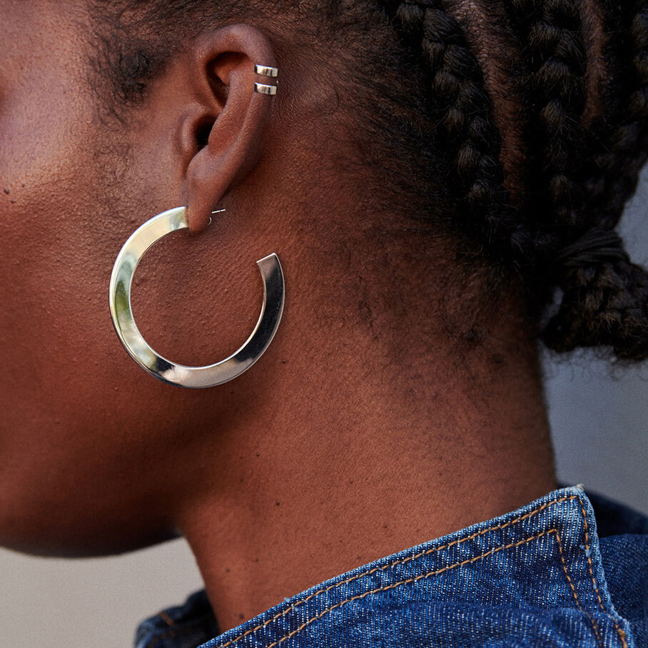 Piercing ear cuff DOBLE ARO - Argenté - Piercings  | Agatha
