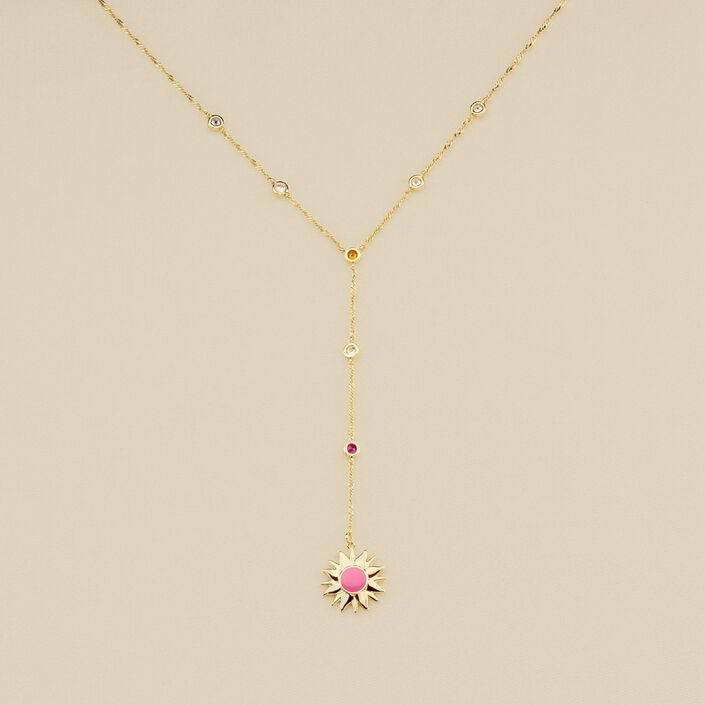 Collier mi-long RODEO - Multicolore / Doré - Colliers  | Agatha