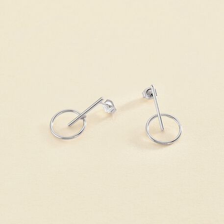 Boucles d'oreilles pendantes PHILRING - Argenté - Boucles d'oreilles  | Agatha