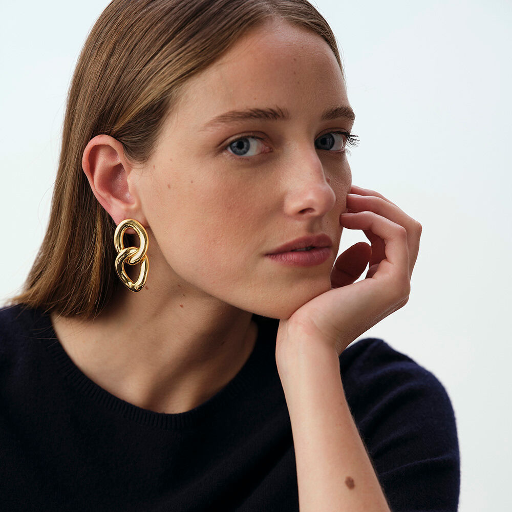 Boucles d'oreilles pendantes REAUMUR - Doré - Boucles d'oreilles pendantes  | Agatha