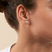 Boucles d'oreilles puces CRISTAL - Cristal / Argenté - Boucles d'oreilles puces  | Agatha