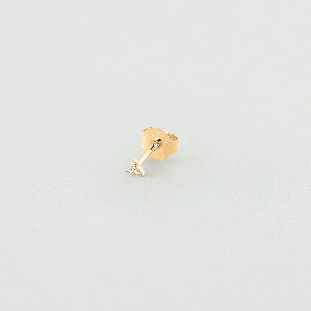 Piercing puce MINPUNTA - Cristal / Doré - Piercings  | Agatha