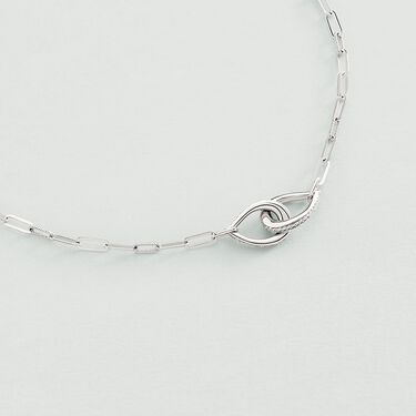 Collier ras du cou GEMINI - Cristal / Argenté - Colliers  | Agatha
