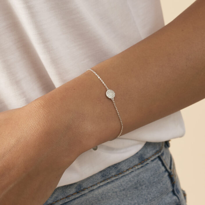 Bracelet souple CRISTAL - Cristal / Argenté - Bracelets  | Agatha