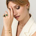 Bague large ALOHA - Onyx - Bagues  | Agatha