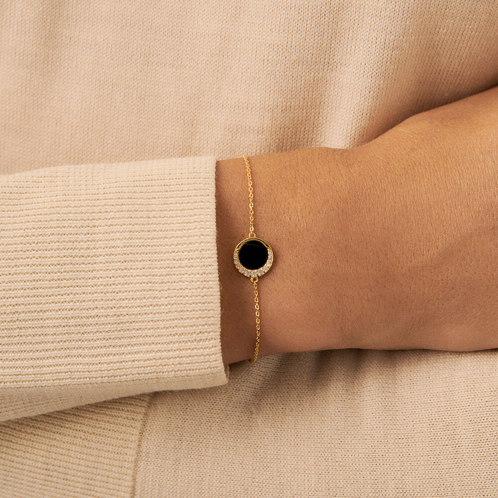 Bracelet souple MOONONYX - Onyx - Bracelets  | Agatha